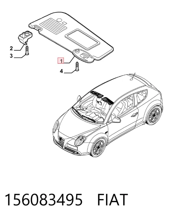 Parasol Alfa Romeo Mito 955