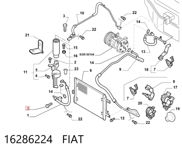  16286224 Fiat/Alfa/Lancia