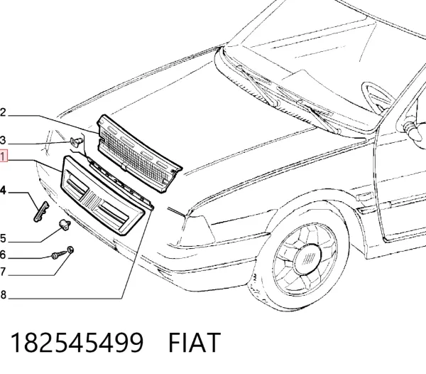 Parrilla Fiat Tempra 159