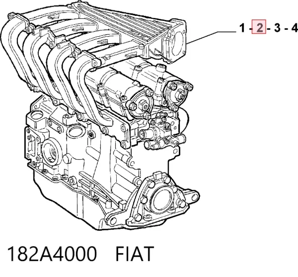 Motor completo 182A4000 Fiat/Alfa/Lancia
