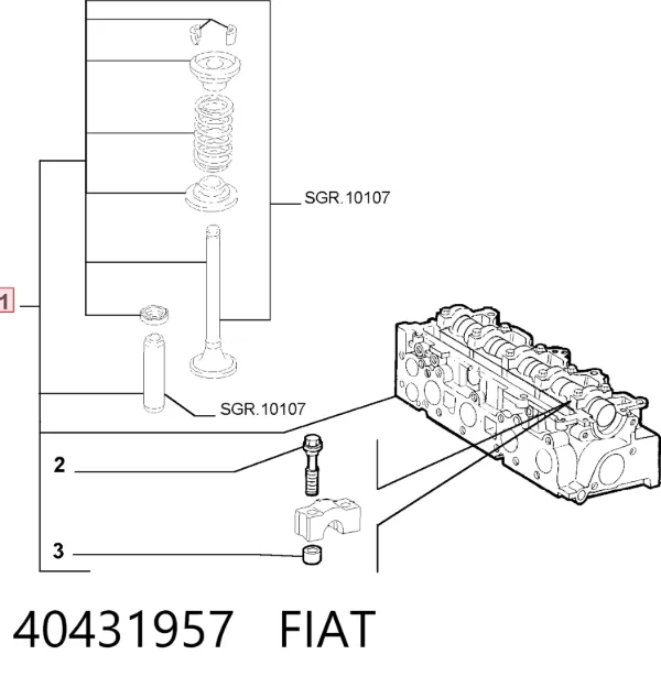 Culata 40431957 Fiat/Alfa/Lancia