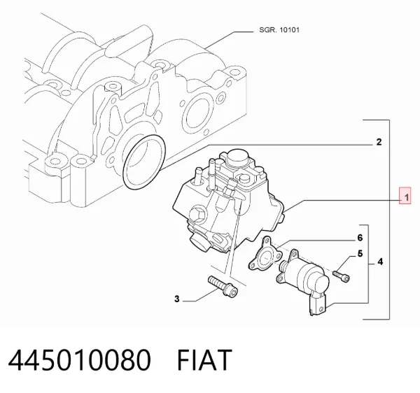 Bomba inyectora 445010080 Fiat/Alfa/Lancia