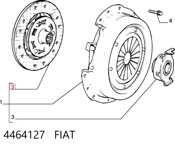 Disco de embrague 4464127 Fiat/Alfa/Lancia