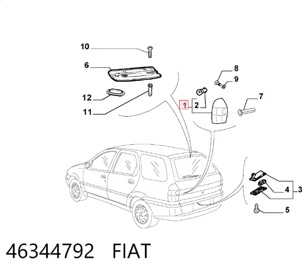 Piloto trasero izquierdo 46344792 Fiat/Alfa/Lancia