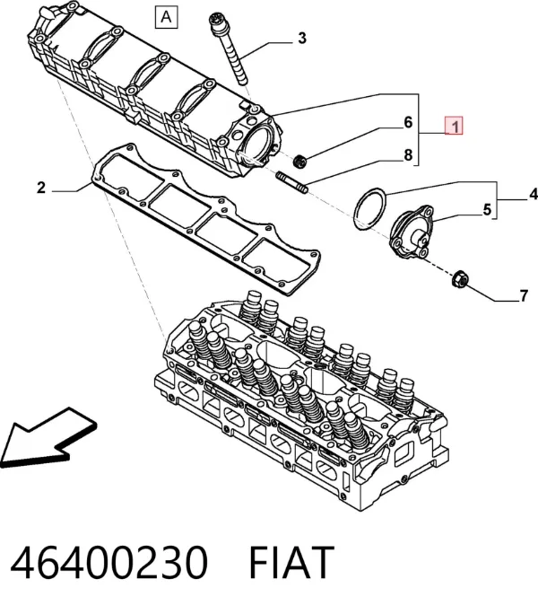 Tapa de balancines 46400230 Fiat/Alfa/Lancia