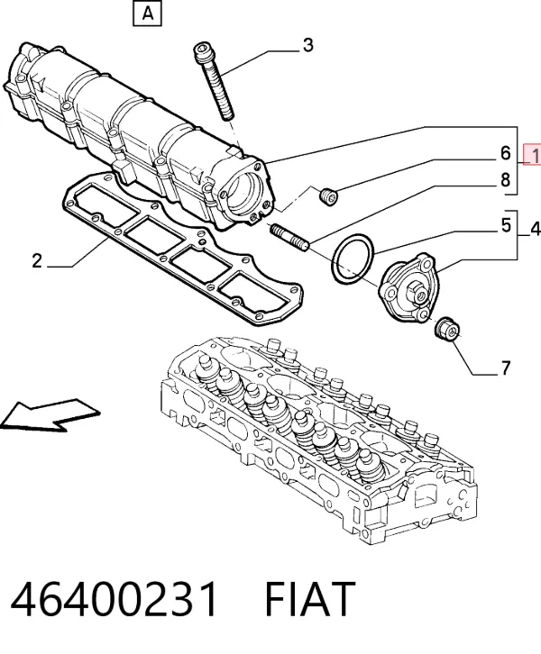 Tapa de balancines 46400231 Fiat/Alfa/Lancia