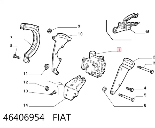 Bomba de dirección 46406954 Fiat/Alfa/Lancia