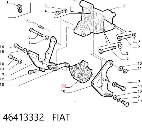 Bomba de dirección 46413332 Fiat/Alfa/Lancia