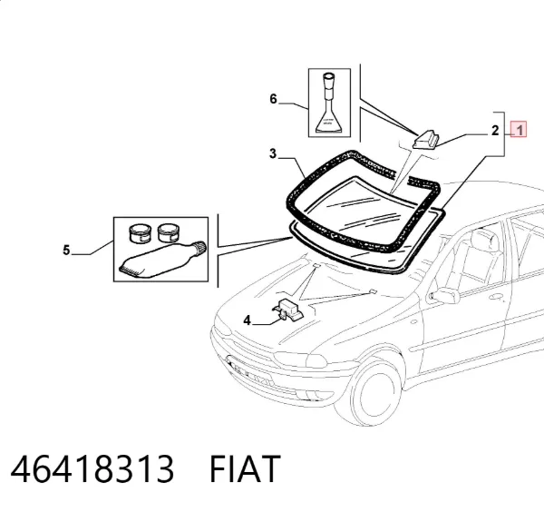 Parabrisas 46418313 Fiat/Alfa/Lancia