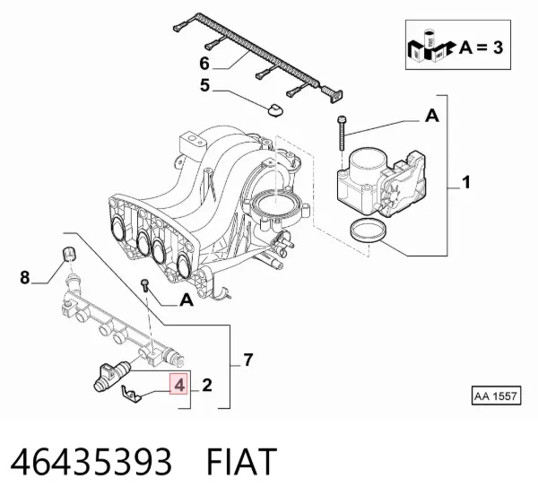  46435393 Fiat/Alfa/Lancia
