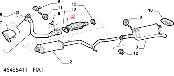 Catalizador Fiat Siena 178