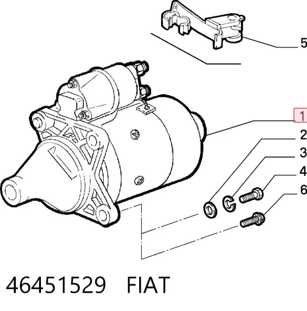 Motor de arranque 46451529 Fiat/Alfa/Lancia