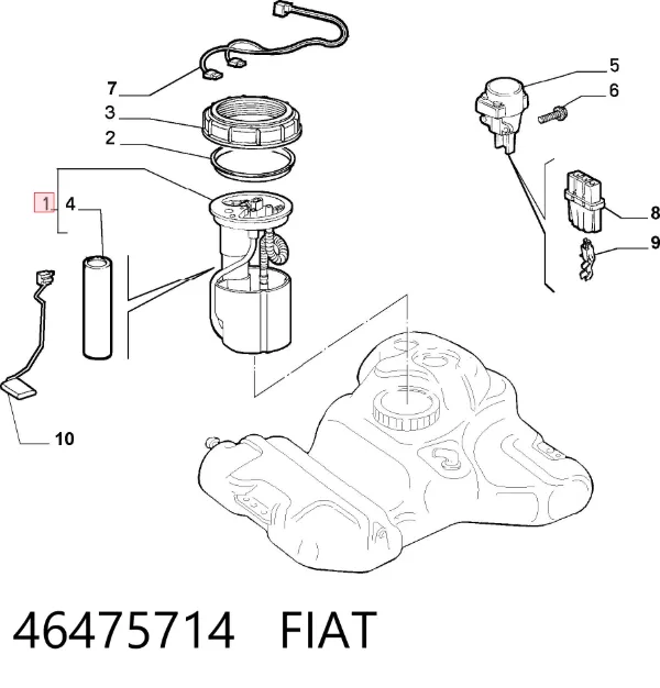 Bomba de gasolina 46475714 Fiat/Alfa/Lancia
