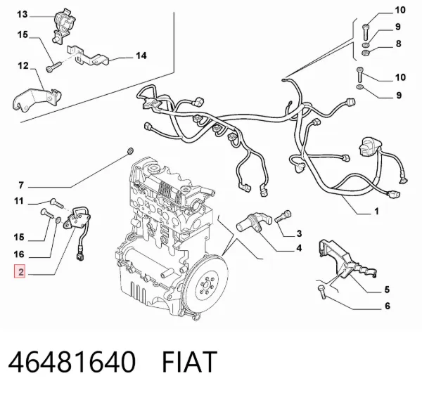 Sensor de árbol de levas 46481640 Fiat/Alfa/Lancia