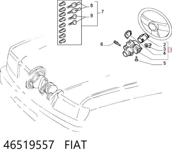 Bombín de arranque Fiat Tempra 159