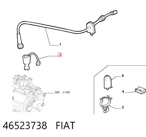 Sensor de velocidad 46523738 Fiat/Alfa/Lancia