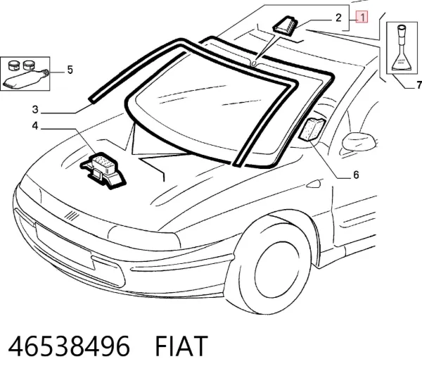 Parabrisas 46538496 Fiat/Alfa/Lancia