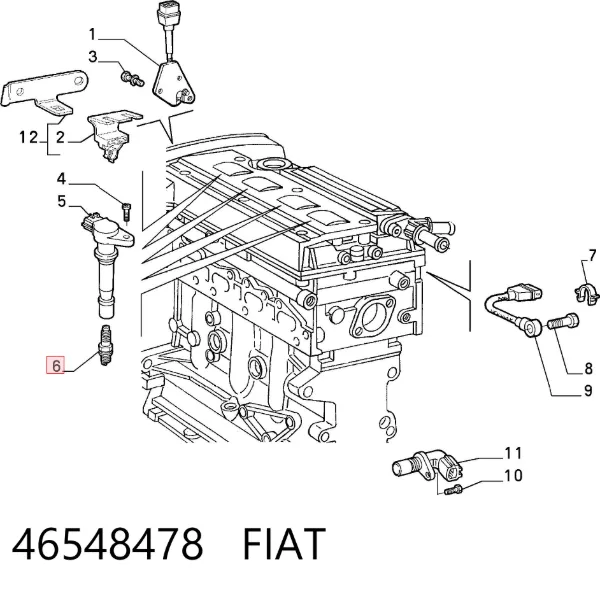 Bujía 46548478 Fiat/Alfa/Lancia
