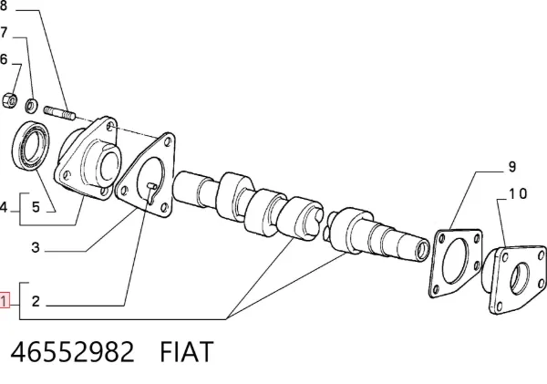 Árboles de levas 46552982 Fiat/Alfa/Lancia