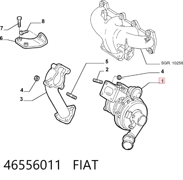 Turbocompresor 46556011 Fiat/Alfa/Lancia