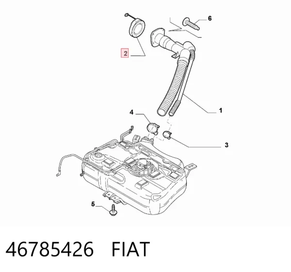 Tapa de depósito de combustible 46785426 Fiat/Alfa/Lancia