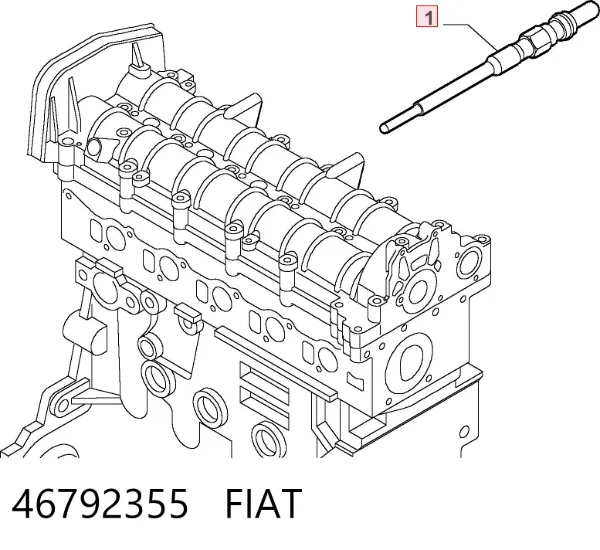 Bujía de precalentamiento 46792355 Fiat/Alfa/Lancia