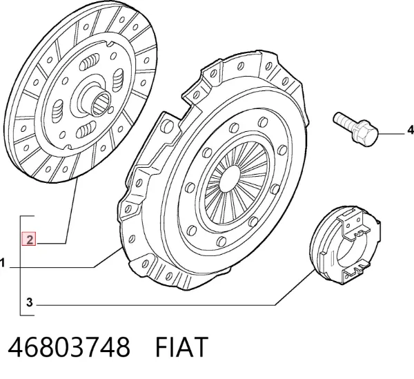 Embrague 46803748 Fiat/Alfa/Lancia