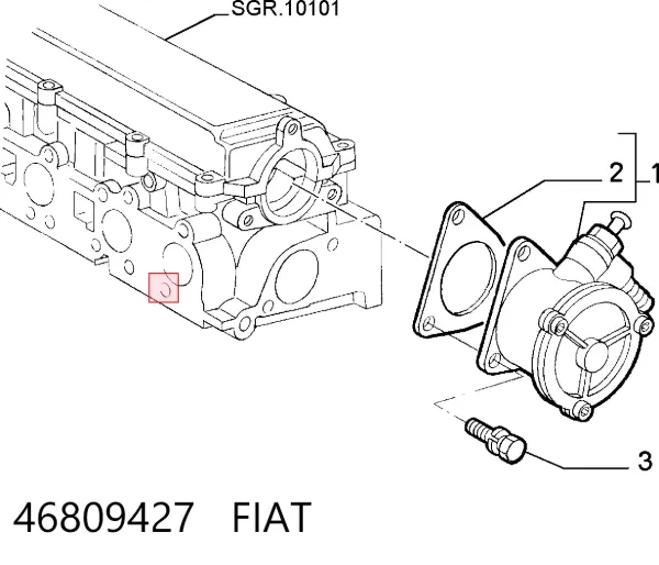 Bomba de vacío 46809427 Fiat/Alfa/Lancia
