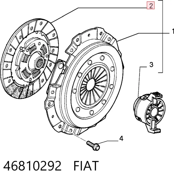 Disco de embrague 46810292 Fiat/Alfa/Lancia