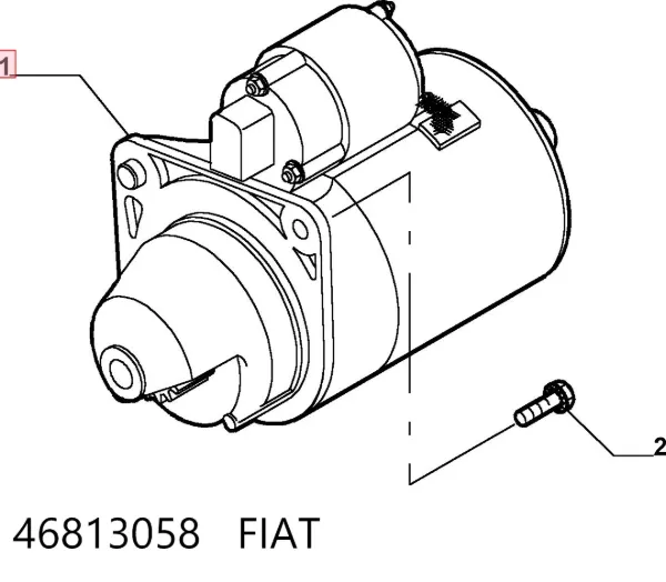 Motor de arranque 46813058 Fiat/Alfa/Lancia