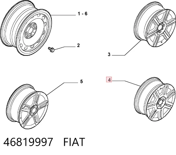  46819997 Fiat/Alfa/Lancia