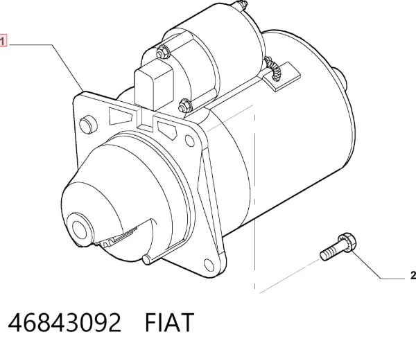 Motor de arranque 46843092 Fiat/Alfa/Lancia