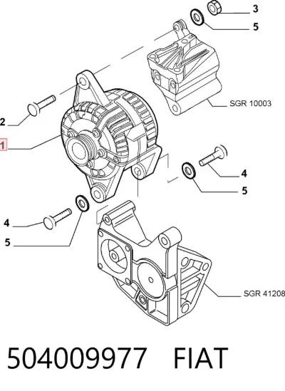 Alternador FIAT 504009977