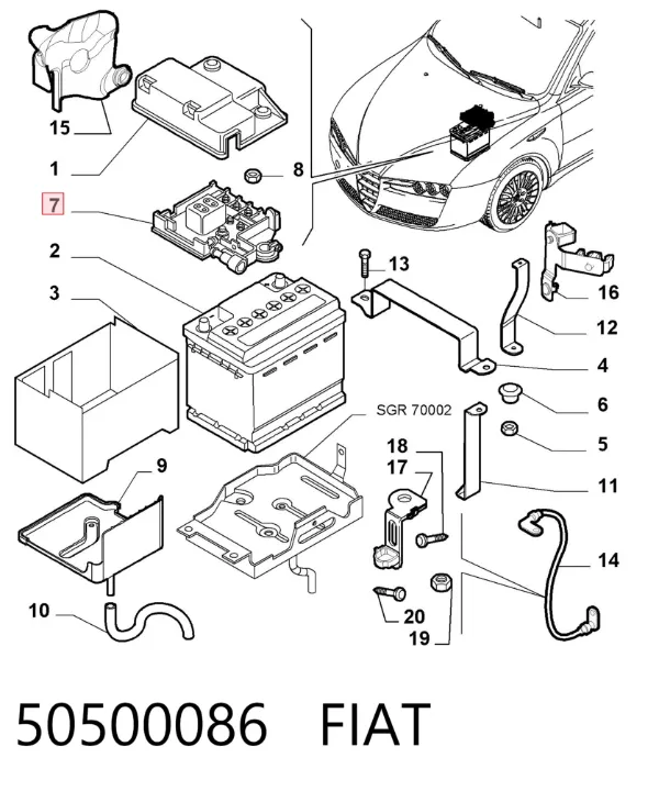Compresor de aire acondicionado 50500086 Fiat/Alfa/Lancia