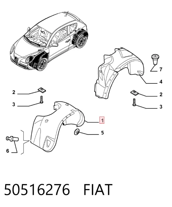 Paso rueda 50516276 Fiat/Alfa/Lancia