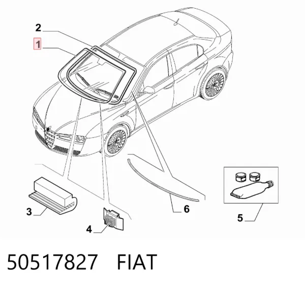 Parabrisas 50517827 Fiat/Alfa/Lancia