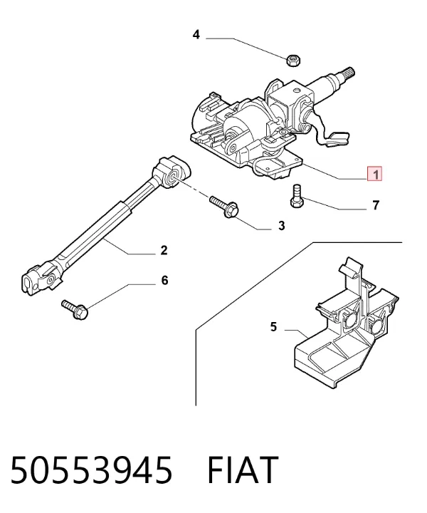 Columna dirección 50553945 Fiat/Alfa/Lancia