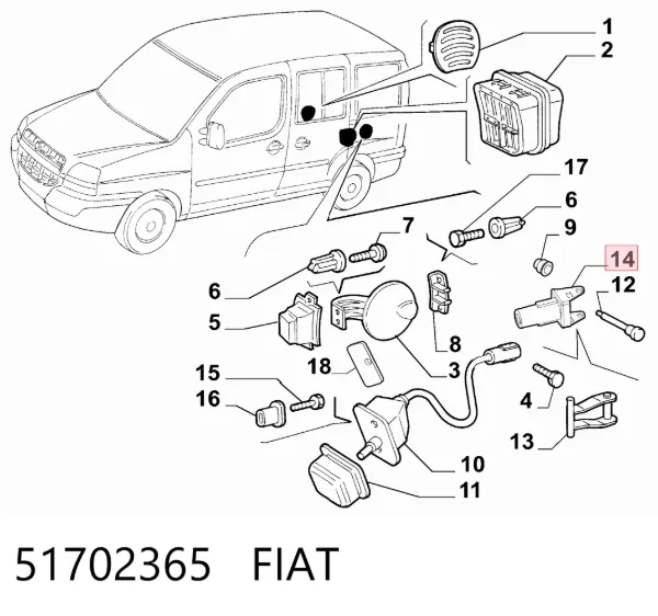  51702365 Fiat/Alfa/Lancia