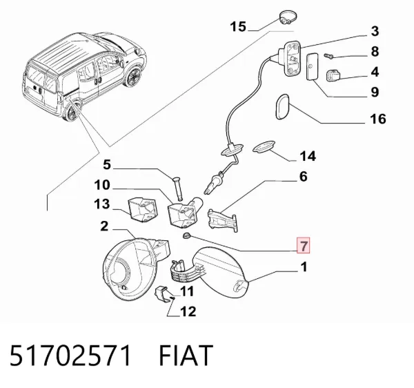  51702571 Fiat/Alfa/Lancia