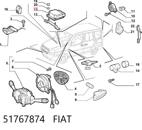  51767874 Fiat/Alfa/Lancia