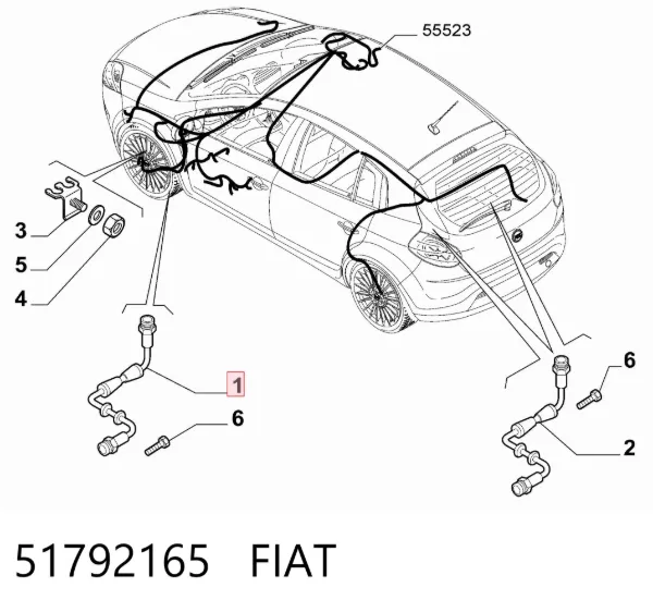 Sensor ABS 51792165 Fiat/Alfa/Lancia