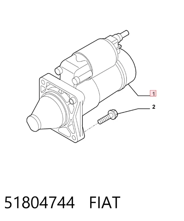 Motor de arranque 51804744 Fiat/Alfa/Lancia