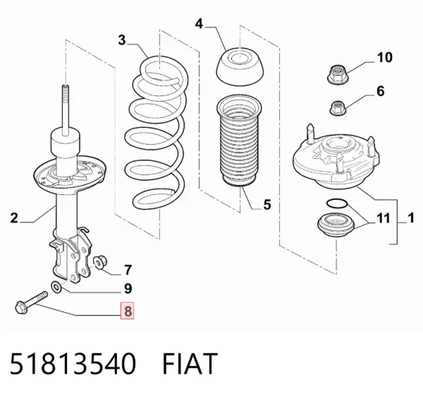  51813540 Fiat/Alfa/Lancia