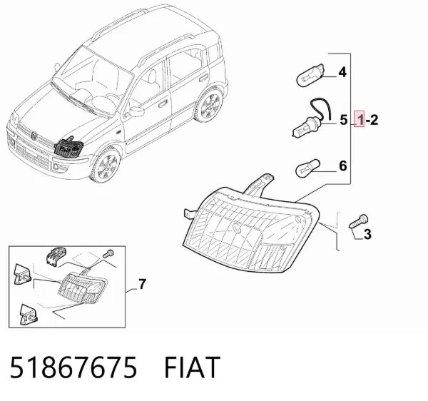 Faro derecho 51867675 Fiat/Alfa/Lancia