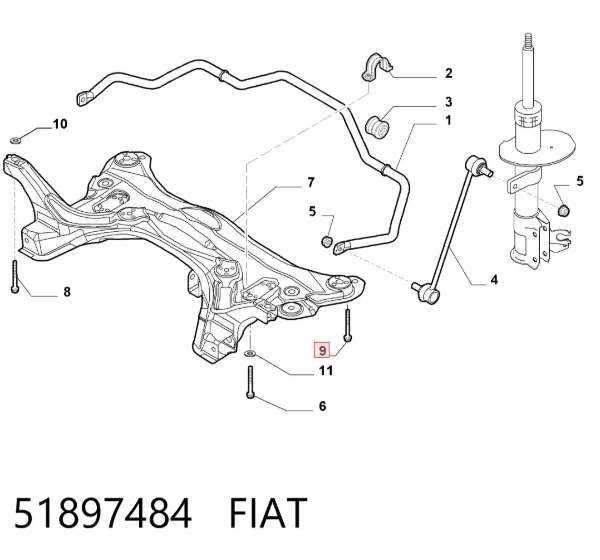  51897484 Fiat/Alfa/Lancia