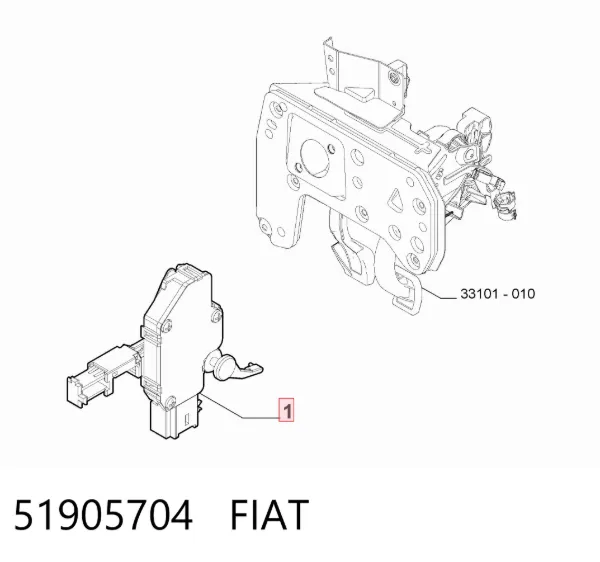 Sensor de posición del pedal de embrague 51905704 Fiat/Alfa/Lancia
