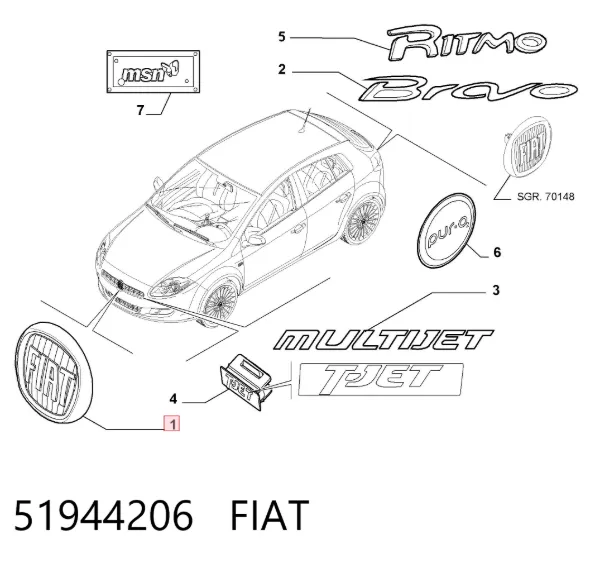  51944206 Fiat/Alfa/Lancia