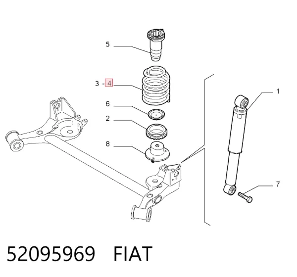 Muelle 52095969 Fiat/Alfa/Lancia