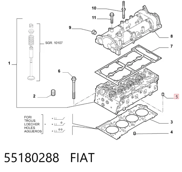  55180288 Fiat/Alfa/Lancia