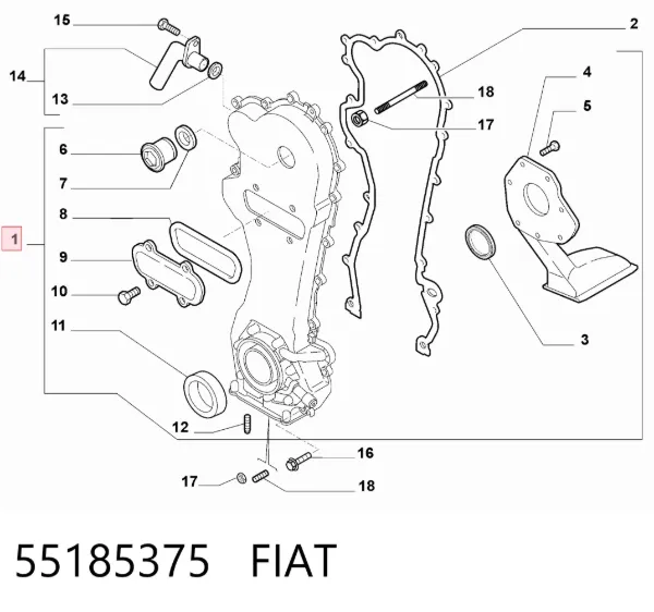 Bomba De Aceite 55185375 Fiat/Alfa/Lancia